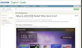 
							         What is ASUSTOR Portal? What does it do? - Powered by Kayako ...								  
							    