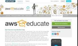
							         What is AWS Educate? - Alexa Skills for Students – Powered by AWS ...								  
							    