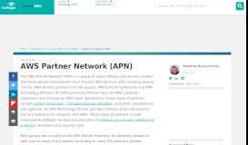
							         What is AWS Partner Network (APN)? - Definition from WhatIs.com								  
							    