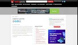 
							         What is Captive Portal? Webopedia Definition								  
							    