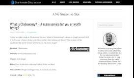 
							         What is Clickonomy? – A scam service for you or worth trying ...								  
							    