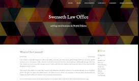 
							         What is Clio Connect? - Swenseth Law Office serving rural North Dakota								  
							    