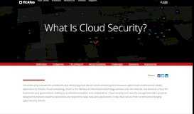 
							         What is Cloud Security? Fundamentals of Securing the Cloud | McAfee								  
							    