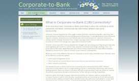 
							         What is Corporate-to-Bank?								  
							    