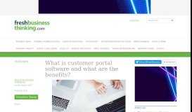 
							         What is customer portal software and what are the benefits? | Fresh ...								  
							    