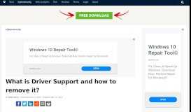 
							         What is Driver Support and how to remove it? - Bot Crawler								  
							    
