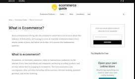 
							         What is ecommerce? Ecommerce explained with examples.								  
							    