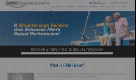 
							         What is GAINSWave? | Jacksonville GAINSWave Authorized Provider								  
							    