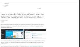 
							         What is Intune for Education? | Microsoft Docs								  
							    