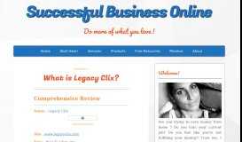 
							         What is Legacy Clix? - Successful Business Online								  
							    