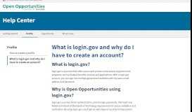 
							         What is login.gov and why do I have to create an account?								  
							    
