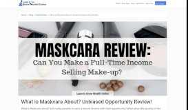 
							         What is Maskcara About? An Unbiased Opportunity Review!								  
							    