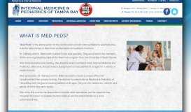 
							         What is Med-Peds? - Internal Medicine & Pediatrics of Tampa Bay								  
							    
