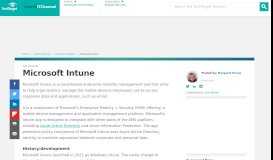
							         What is Microsoft Intune? - Definition from WhatIs.com								  
							    