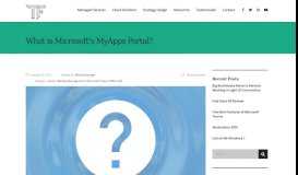 
							         What is Microsoft's MyApps Portal? | TecFac Business Services Group								  
							    