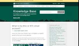 
							         What is my BSU or NTC email account? - Bemidji State University								  
							    