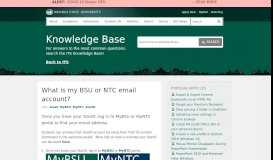 
							         What is my BSU or NTC email account? | Information Technology ...								  
							    