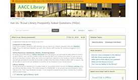 
							         What is my library password? - Frequently Asked Questions ...								  
							    