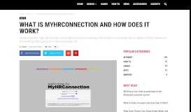 
							         What Is MyHRConnection And How Does It Work?								  
							    