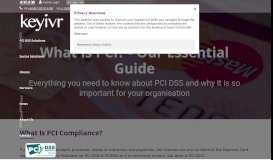 
							         What is PCI DSS Compliance? - Key IVR								  
							    