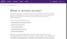 
							         What is Remote Access? - Citrix								  
							    