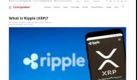 
							         What is Ripple (XRP)? Coinspeaker								  
							    