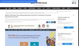
							         What is SHe-Box? Everything about the govt portal - The Statesman								  
							    