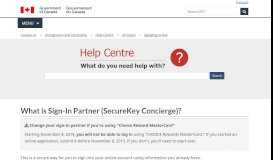 
							         What is Sign-In Partner (SecureKey Concierge)?								  
							    