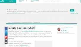 
							         What is Single Sign-On (SSO) and How Does It Work?								  
							    