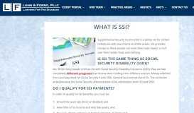 
							         What Is SSI? - Lunn & Forro								  
							    
