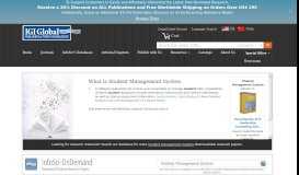 
							         What is Student Management System | IGI Global								  
							    