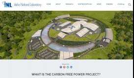 
							         What is the Carbon Free Power Project? | INL								  
							    