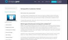 
							         What is the Customer Portal and how to set it up? - Octopuspro								  
							    