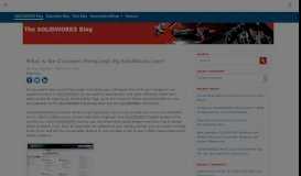 
							         What is the Customer Portal and My.SolidWorks.com?								  
							    