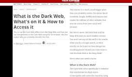 
							         What is the Dark Web & How to Access it - Tech Advisor								  
							    