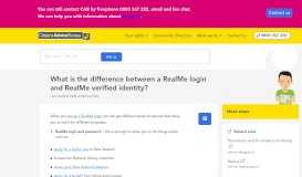
							         What is the difference between a RealMe login and RealMe ...								  
							    