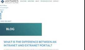 
							         What is the Difference Between an Intranet and Extranet Portal?								  
							    