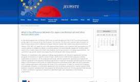 
							         What is the difference between EU-Japan coordinated call and other ...								  
							    