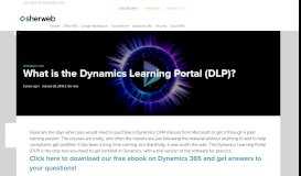 
							         What is the Dynamics Learning Portal (DLP)? - SherWeb								  
							    