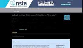 
							         What is the Future of Earth's Climate?								  
							    