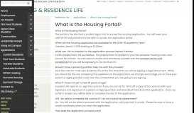 
							         What is the Housing Portal? - Residence Life								  
							    
