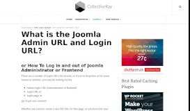 
							         What is the Joomla Admin URL and login? - CollectiveRay.com								  
							    