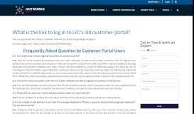 
							         What is the link to log in to LIC's old customer portal? - Antworks Money								  
							    