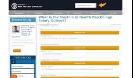 
							         What is the Masters In Health Psychology Salary Outlook? | Masters In ...								  
							    