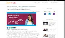 
							         What Is The ReadytoWork Program All about? | BrighterMonday Uganda								  
							    