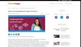
							         What Is The ReadytoWork Program All about ...								  
							    