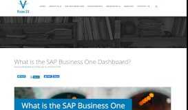 
							         What is the SAP Business One Dashboard? - Vision33 Blog								  
							    