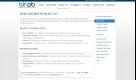 
							         What is the Web Portal Service? - BinDB								  
							    
