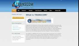 
							         What is TRANSCOM? | TRANSCOM Support Site								  
							    