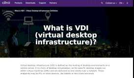 
							         What is VDI? - Citrix								  
							    
